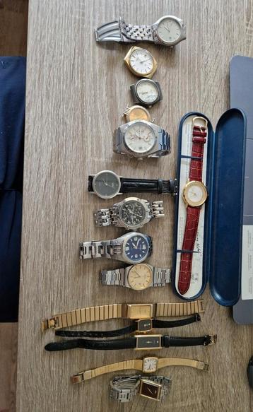 HORLOGE Lot citizen seiko pulsar adidas etc. 15 stuks beschikbaar voor biedingen