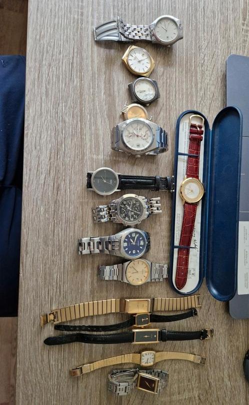 HORLOGE Lot citizen seiko pulsar adidas etc. 15 stuks, Sieraden, Tassen en Uiterlijk, Horloges | Heren, Gebruikt, Seiko, Staal