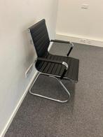 Vergaderset 6 design stoelen, zeer chique uitstraling, Huis en Inrichting, Stoelen, Ophalen, Zwart, Zo goed als nieuw, Metaal