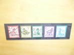 Kinderzegels no 563 t/m 567 samen €1,00, Ophalen of Verzenden, Na 1940, Gestempeld