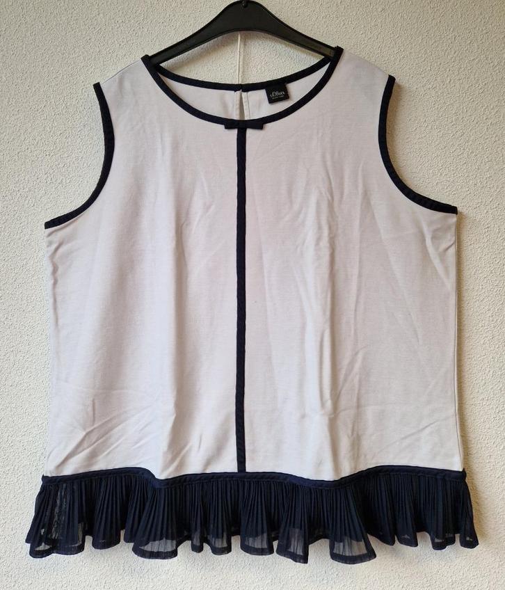 Mouwloze dames top, 44, Kleding | Dames, Tops, Gedragen, Maat 42/44 (L), Wit, Zonder mouw, Ophalen of Verzenden