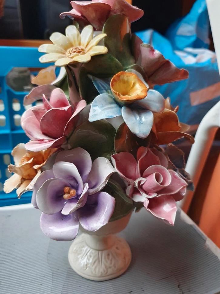 Nove Bassano Porseleinen Bloemstuk, Antiek en Kunst, Antiek | Porselein, Ophalen of Verzenden