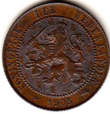 2-1/2 cent 1905 P, HOGE kwaliteit beschikbaar voor biedingen