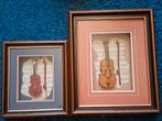 Twee ingelijste viool kunstwerken, Ophalen