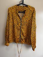 Ms mode geel panterprint bomber jasje / vesten - Maat 46 48, Geel, Maat 46/48 (XL) of groter, Ophalen of Verzenden, Zo goed als nieuw