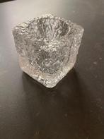 IJsglazen icecube waxinelichthouder Nybro Sweden, Ophalen of Verzenden