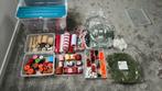 Kerst hobby spullen, linten, kransen van alles wat met krat, Diversen, Kerst, Ophalen of Verzenden