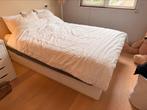 Ikea bed met lades 140 cm breed, Huis en Inrichting, Wit, Tweepersoons, Zo goed als nieuw, Hout