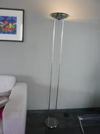 vloerlamp metaal, Huis en Inrichting, Lampen | Vloerlampen, Ophalen, Gebruikt, Glas, Modern