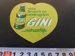 sticker GINI bitter lemon frisdrank voor lieverds en ondeugd, Verzamelen, Ophalen, Zo goed als nieuw