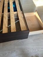 King size bed met houten ombouw en laden, Ophalen, Gebruikt, Tweepersoons, Overige maten