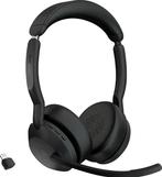 Te koop aangeboden z.g.a.n. Jabra Evolve S55 headset, Ophalen of Verzenden, Draadloos, Over-ear, Volumeregelaar