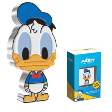 Niue 2 dollars 2021 Disney Donald Duck chibi zilveren munt