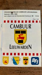 Programma Cambuur-FC Den Bosch 12 november 1994, Verzamelen, Sportartikelen en Voetbal, Overige typen, Overige binnenlandse clubs