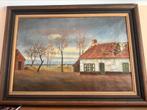 Schilderij C Van Caneghem uit 1914, Antiek en Kunst, Kunst | Schilderijen | Klassiek, Ophalen of Verzenden
