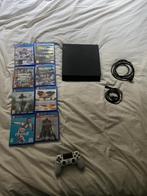 Playstation 4 met 9 spellen, Spelcomputers en Games, Spelcomputers | Sony PlayStation 4, Ophalen of Verzenden, Met 1 controller