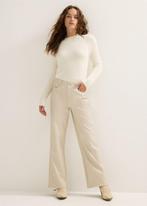 Nieuw! Cotton Club imitatieleren broek maat xs, Beige, Nieuw, Ophalen of Verzenden, Lang
