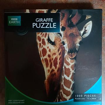 BBC Earth Giraffe Puzzel - 1000 stukjes beschikbaar voor biedingen
