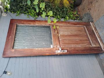 Vintage buitendeur, hardhouten buitendeur  beschikbaar voor biedingen
