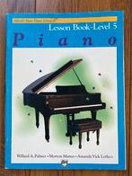 Piano Lesson Book Level 5 - Alfred's Basic Piano Library, Ophalen of Verzenden, Zo goed als nieuw, Instrument