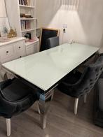 Elegante glazen eettafel voor 10-14 personen - Nieuw, Huis en Inrichting, Tafels | Eettafels, Glas, Vijf personen of meer, Rechthoekig