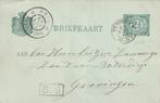 briefkaart 1899 kleinrond pieterburen, Postzegels en Munten, Postzegels | Nederland, Ophalen of Verzenden, T/m 1940, Gestempeld