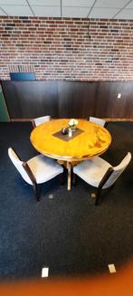 Ronde tafel , met 4 stoelen, Huis en Inrichting, Tafels | Eettafels, 100 tot 150 cm, 100 tot 150 cm, Rond, Ophalen of Verzenden