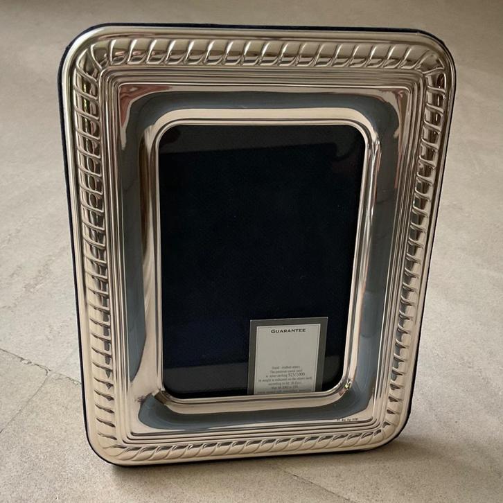Zilveren fotolijst 925/1000 met certificaat als nieuw, Audio, Tv en Foto, Fotografie | Fotolijsten, Zo goed als nieuw, Verzenden