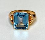 Prachtige 18 karaat gouden ring met blauwe Spinel van 4,50ct, Ophalen of Verzenden, 17 tot 18, Met edelsteen, Dame