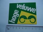 sticker oud Hoge VELUWE nationaal park natuur retro, Verzenden, Zo goed als nieuw