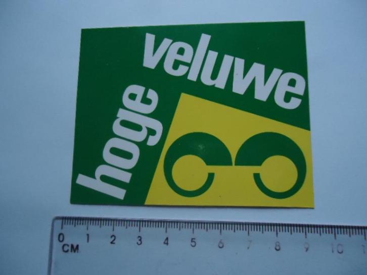 sticker oud Hoge VELUWE nationaal park natuur retro, Verzamelen, Stickers, Zo goed als nieuw, Verzenden