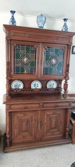 Laatste kans op deze antieke kast met glas in lood raampjes!, Ophalen