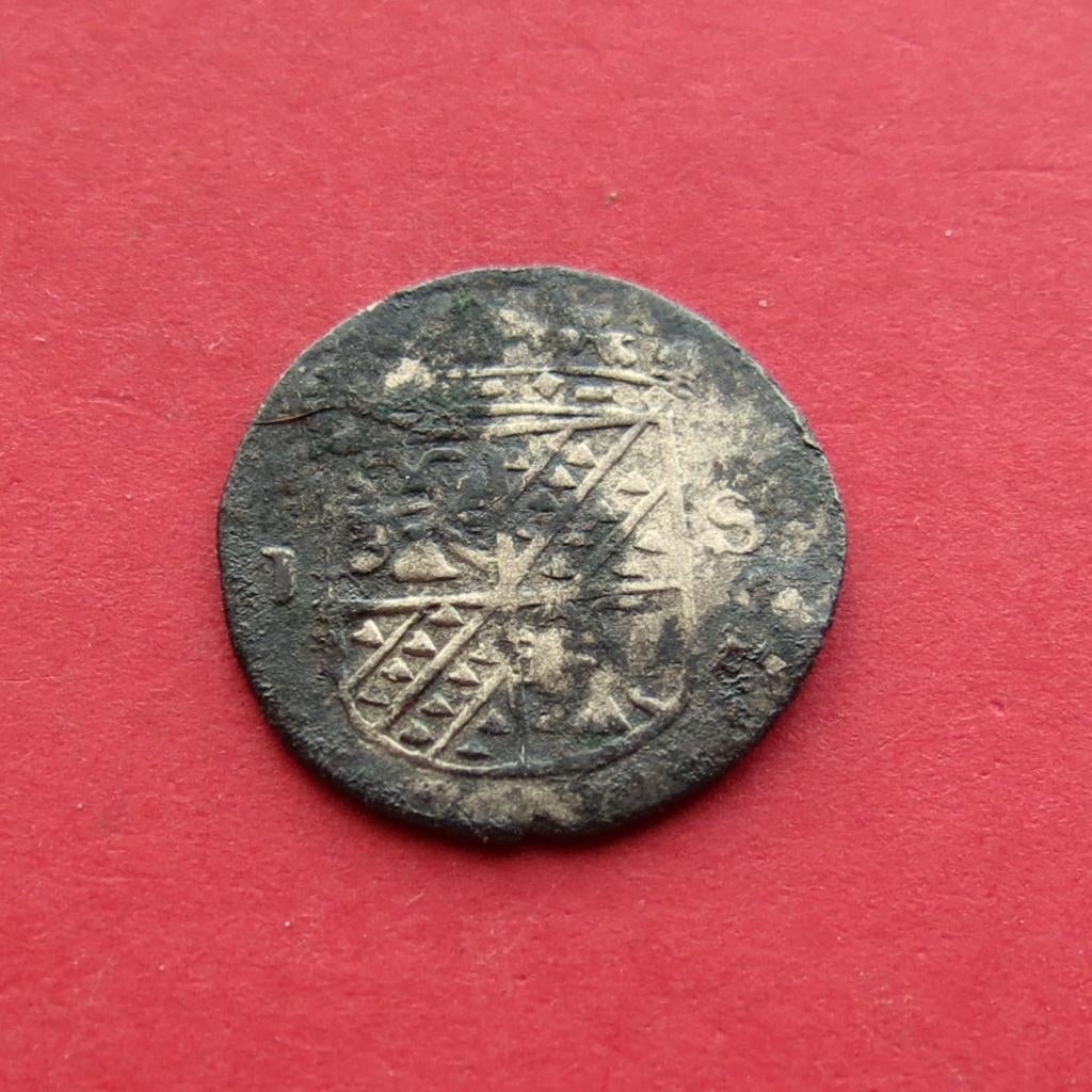 1 stuiver 1684 Groningen en Ommelanden Bodemvondst, Postzegels en Munten, Munten | Nederland, Vóór koninkrijk, Zilver, Losse munt