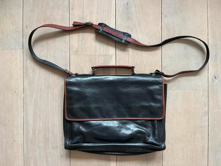 Creation Gabrielle zware kwaliteit aktetas zwart leer suède, Sieraden, Tassen en Uiterlijk, Tassen | Damestassen, Gebruikt, Shopper