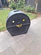 Hardcase bassdrum koffer en Millenium tas/hoes., Ophalen, Gebruikt