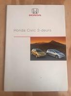 Honda Civic EP2, EP3 brochure + technische gegevens, Ophalen of Verzenden, Zo goed als nieuw, Honda