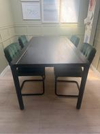 Zuiver Storm tafel 180x90 zwart, Huis en Inrichting, Tafels | Eettafels, Ophalen, Gebruikt, 50 tot 100 cm, Vijf personen of meer