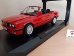 BMW 3-serie (E30) Cabriolet in rood van Norev 1:18