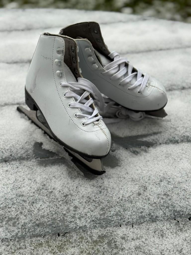 Kunstschaats, dames, maat 34 - Wit, Sport en Fitness, Schaatsen, Gebruikt, Kunstschaatsen, Nijdam, Ophalen