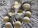 Antiek Theeservies Compleet Crème/Zilver, Ophalen