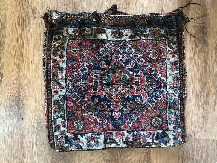 Vintage Perzische Tapijtzak Handgeknoopt, Antiek en Kunst, Antiek | Kleden en Textiel, Ophalen of Verzenden