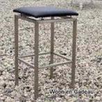 set van 2 Barkrukken, 1 met en 1 zonder rugleuning €100,=, Huis en Inrichting, Barkrukken, Ophalen, 60 tot 90 cm, Nieuw, Metaal