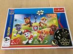 Paw patrol puzzel (glow in the dark) 100 stukjes, Ophalen, Meer dan 50 stukjes, Zo goed als nieuw, 4 tot 6 jaar
