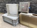 3 polyester  schakelkasten met grondplaat, Ophalen of Verzenden, Gebruikt, Overige typen