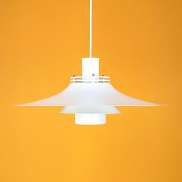 formlight wit met paarse lamp, meerlaagse deens designlamp beschikbaar voor biedingen