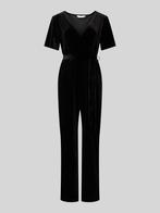 Black Zwart Velvet Jumpsuit Maat S/36 New Look, New Look, Zwart, Ophalen of Verzenden, Zo goed als nieuw