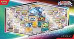 Pokémon Prismatic Evolutions LucarioEX&TyranitarEXPremiumBox, Ophalen of Verzenden, Zo goed als nieuw