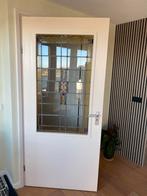 Opdek deuren ( glas in lood ), Doe-het-zelf en Verbouw, Deuren en Horren, Gebruikt, 80 tot 100 cm, Binnendeur, Ophalen of Verzenden