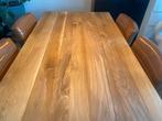Rustieke Eikenhouten eettafel (stoelen zijn verkocht), Eikenhout, Zo goed als nieuw, 150 tot 200 cm, Vier personen