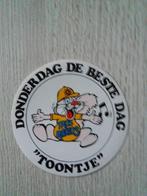 sticker Donderdag de beste dag TROS radio 3   TOONTJE, Ophalen of Verzenden, Zo goed als nieuw, Film, Tv of Omroep